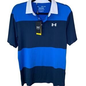 NWT Under Armour Polo Men's Sz Small The Playoff Polo Victory Blue Style 1327037